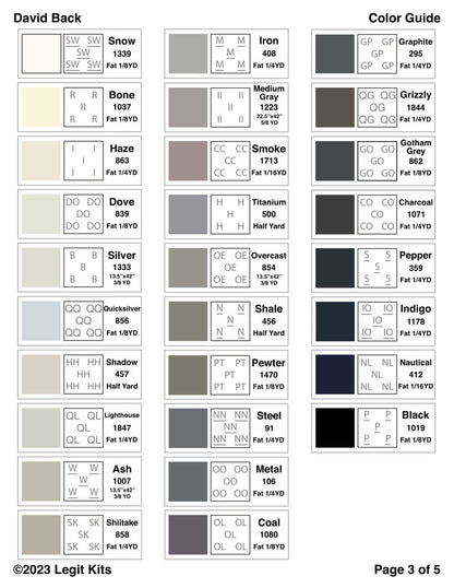 David Back Quilt Kit