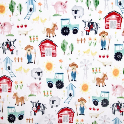 Farmer Ted Digital Cuddle 58/60" Fabric Per Yard