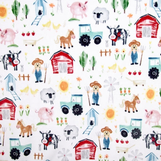 Farmer Ted Digital Cuddle 58/60" Fabric Per Yard