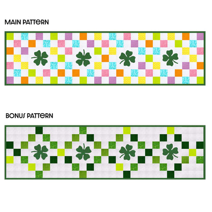 Shamrocks Table Runner Pattern