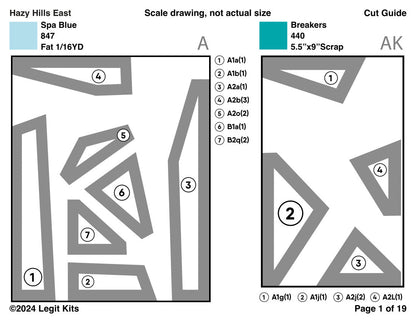 Hazy Hills East Quilt Kit