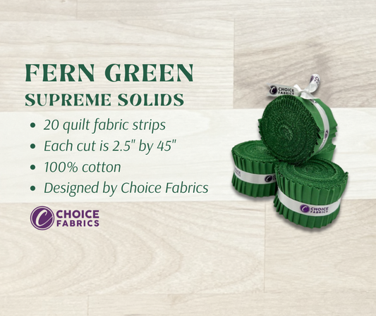 Supreme Solids - 2.5" Roll - Fern Green (20 cuts)
