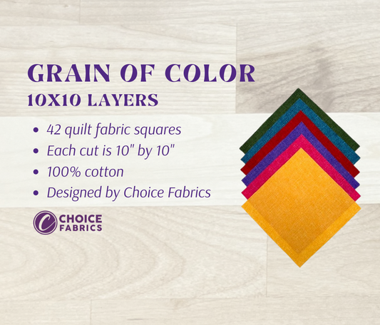 Grain of Color - 10x10 Layers - Color Pop (42 Squares)