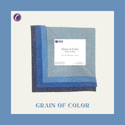 Grain of Color - 10x10 Layers - Shades of Blue (40 Squares)