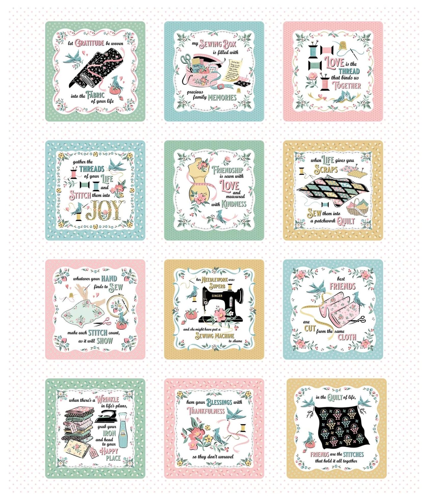 Granny's Sewing Room - Granny's Project Panel