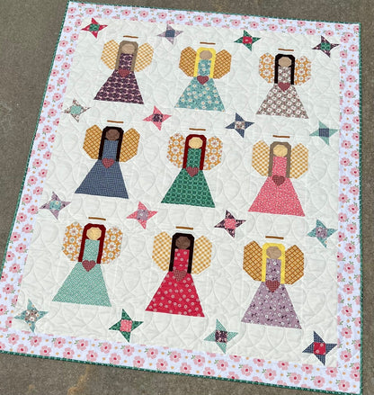 Guardian Angels Quilt Pattern, Paper Print Version Mailed