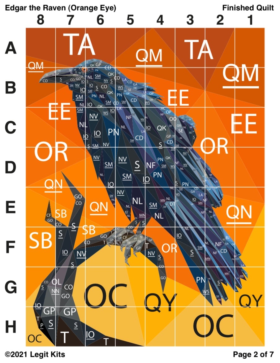 Edgar the Raven Pattern