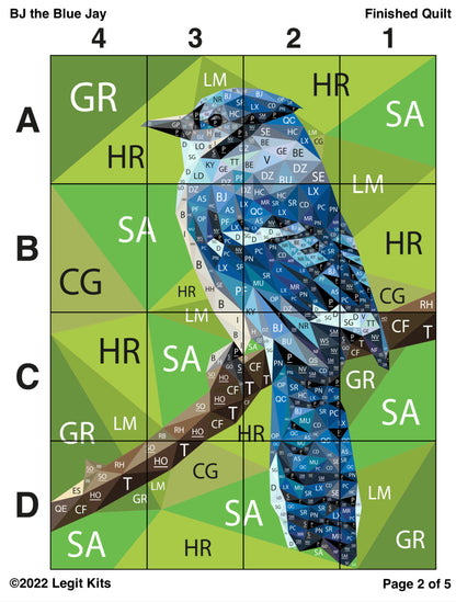 BJ the Blue Jay Quilt Kit