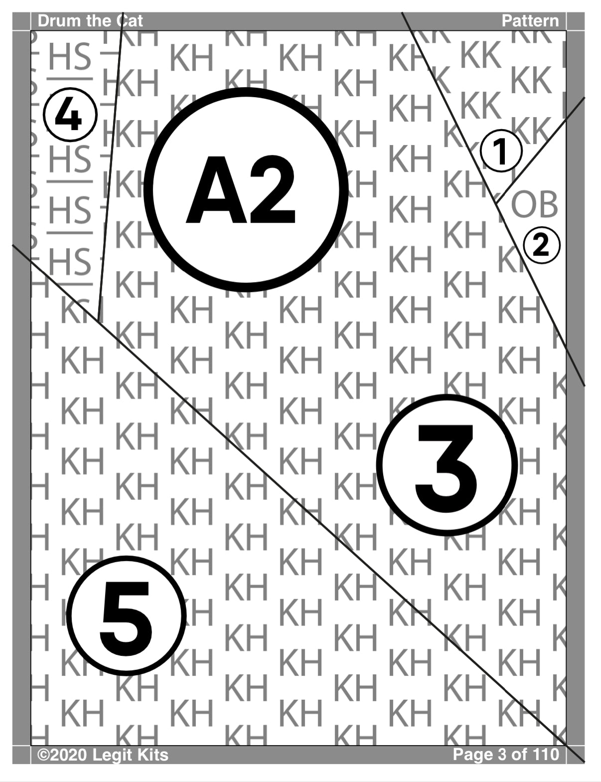 Drum the Cat Quilt Kit