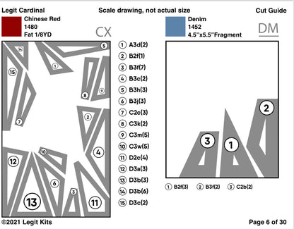 Cardinal Quilt Kit