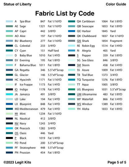 Statue of Liberty Pattern
