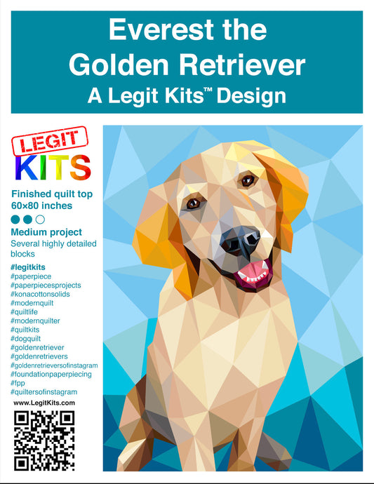 Everest the Retriever Quilt Kit