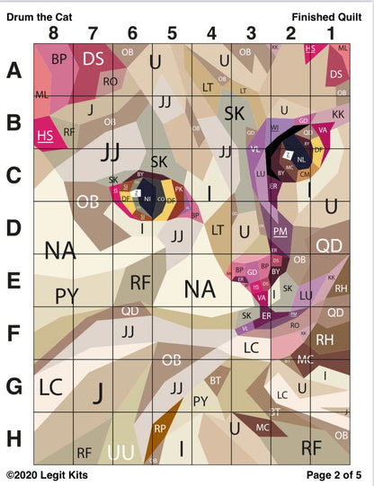 Drum the Cat Quilt Kit