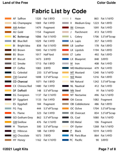 Land of the Free Pattern