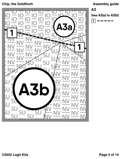 Chip the Goldfinch Quilt Kit