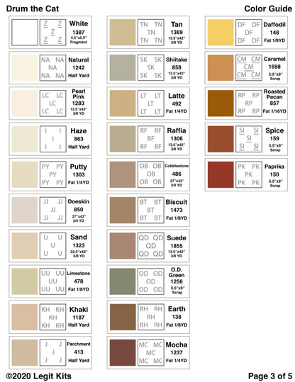 Drum the Cat Quilt Kit