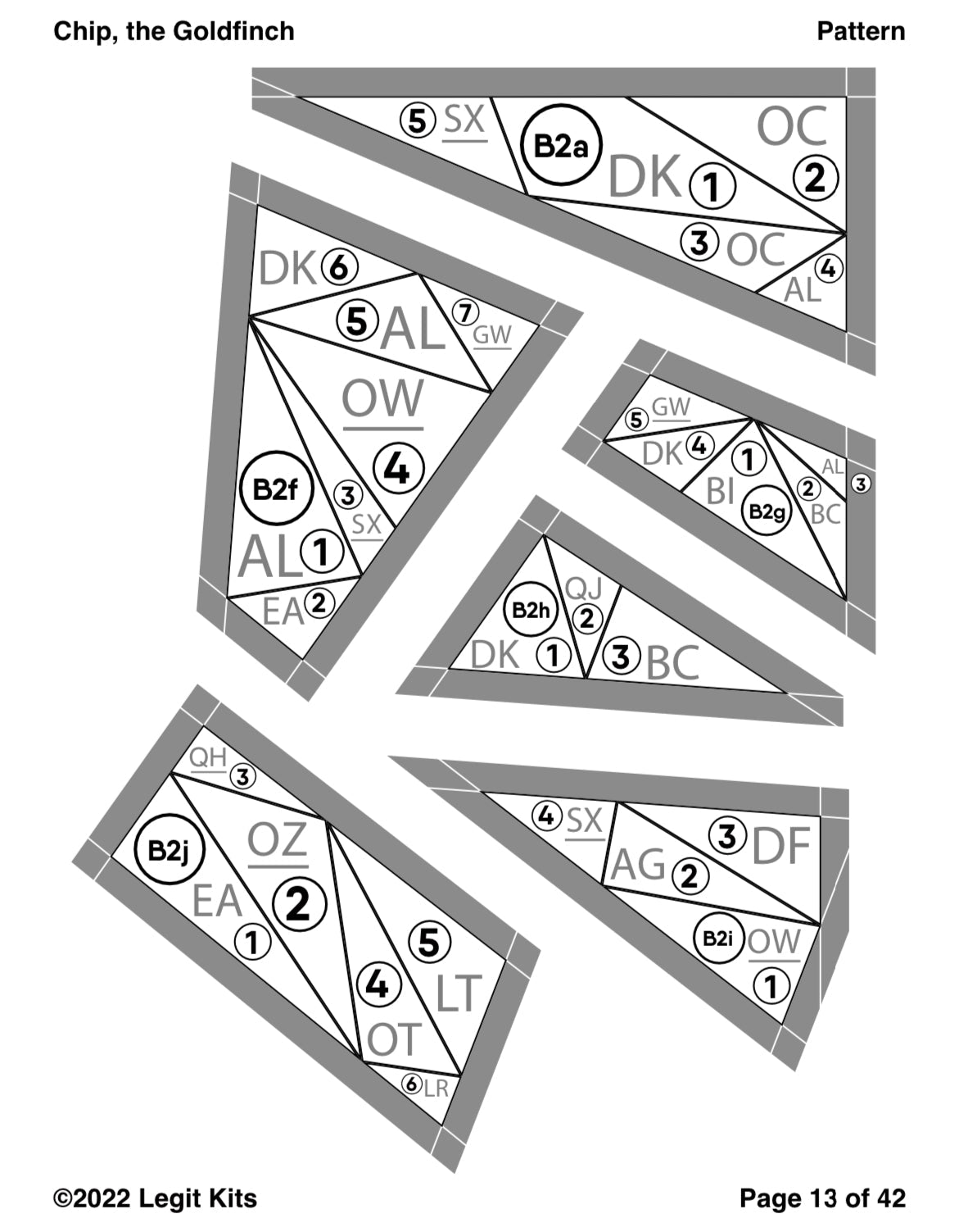 Chip the Goldfinch Quilt Kit