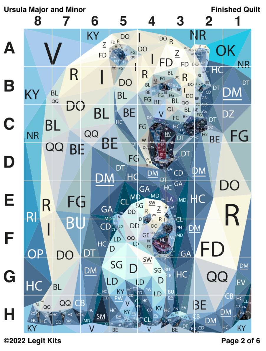 Ursula Major and Minor Pattern