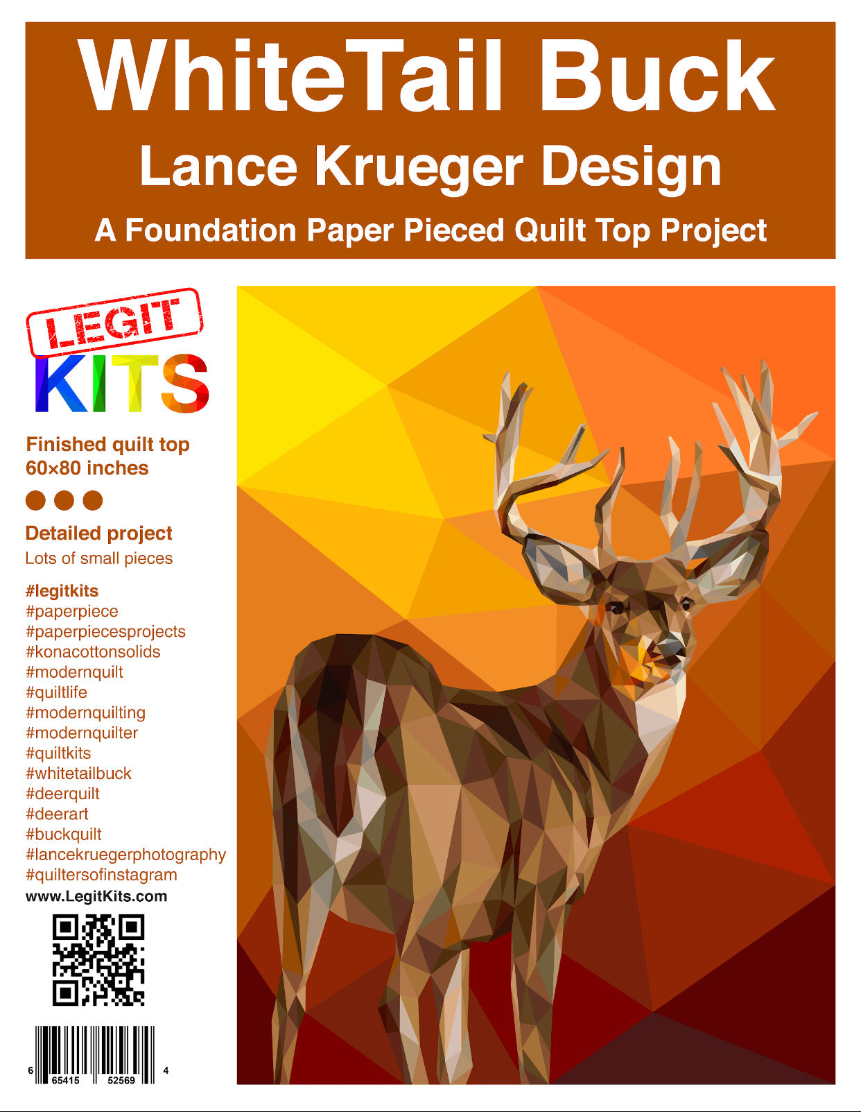 White Tail Buck Quilt Kit