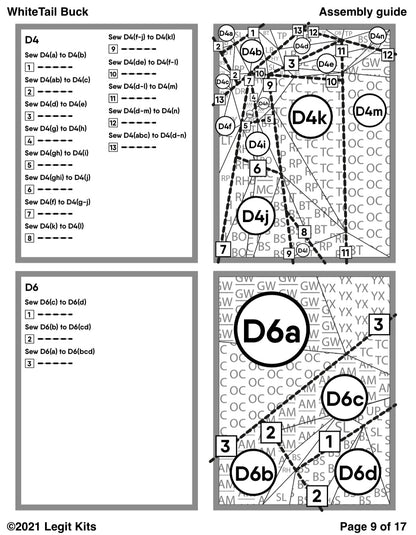 White Tail Buck Quilt Kit
