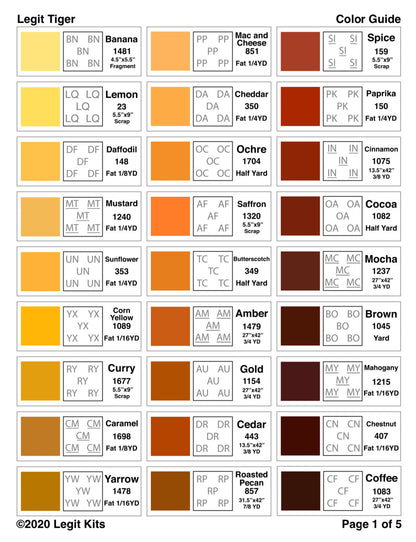 Tiger Quilt Kit