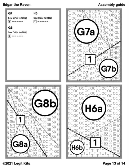 Edgar the Raven Pattern