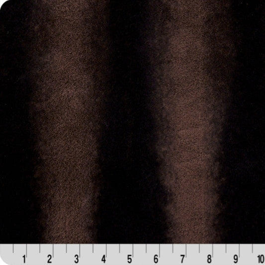 Black Coffee" Luxe Cuddle Denver 58"/60" Fabric per yard