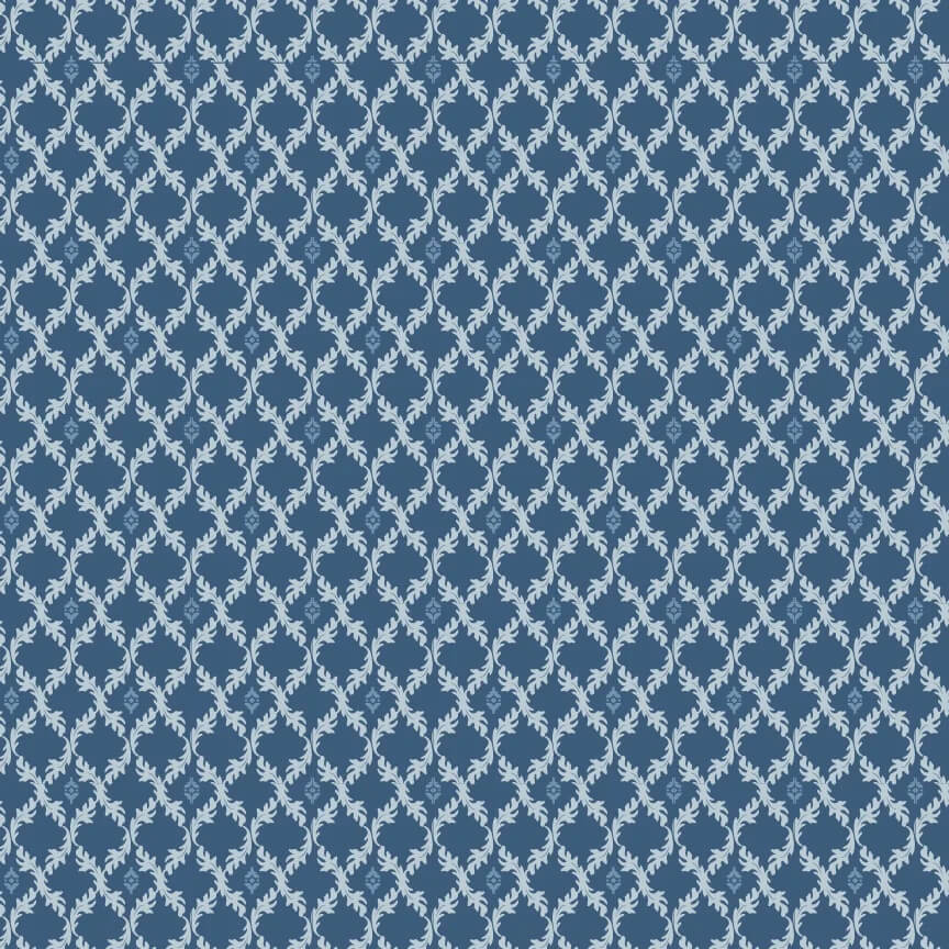 Lakeland Blues - Leafy Diamonds Dark
