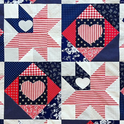 Love of Liberty Quilt Pattern - Paper Print Version, Mailed