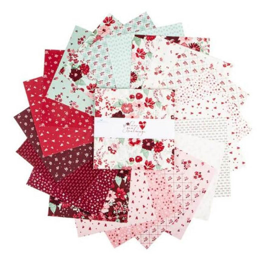 Love You Always by Riley Blake - 5x5 Charm Pack (42 Cuts)