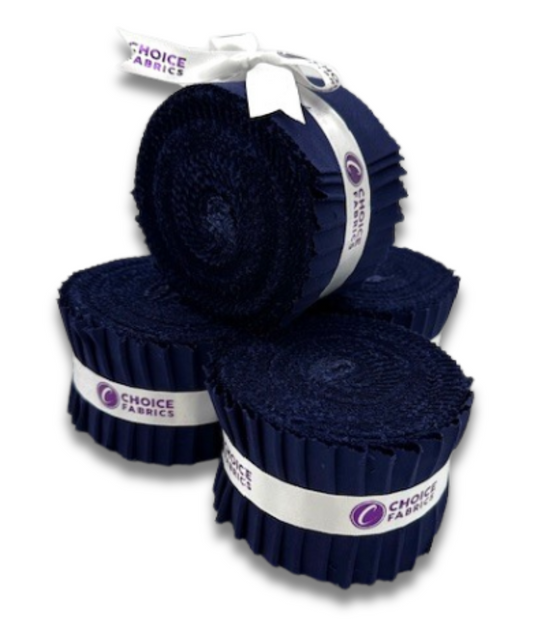 Supreme Solids - 2.5" Roll - Navy (20 cuts)
