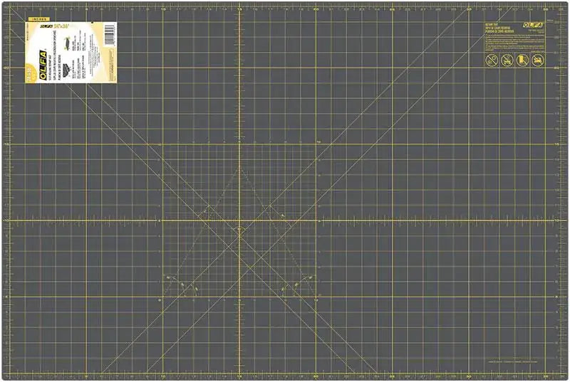 OLFA Double-Sided Self-Healing Cutting Mat Gray 24 in x 36 in