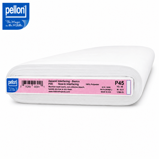 Pellon® P45 Lightweight Sew-In Interfacing – White – 20" x 48 Yard Bolt