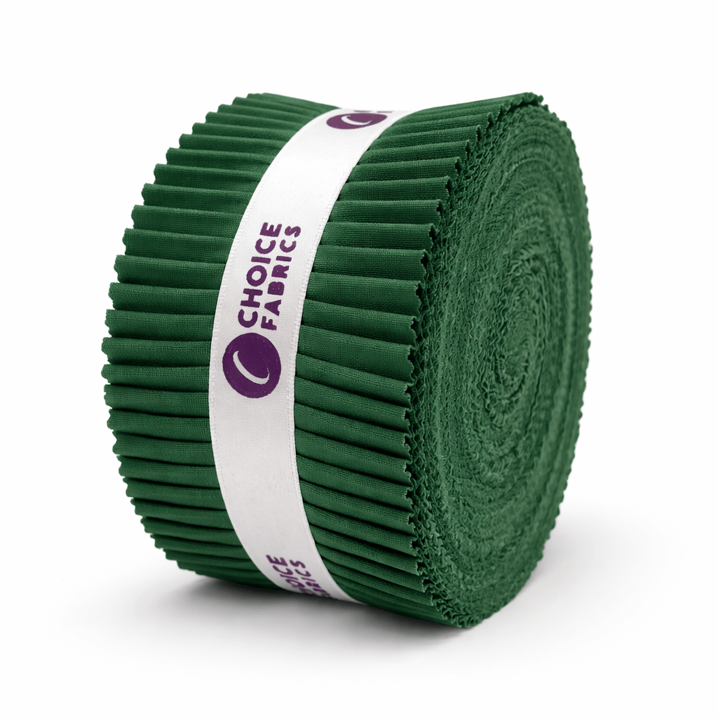 Supreme Solids - 2.5" Roll - Pine Green (40 Strips)
