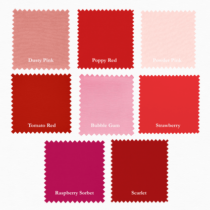 Supreme Solids - One Yard Bundle - 8 pack (Pink & Reds)