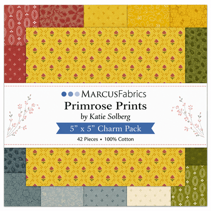 Primrose Prints by Marcus Fabrics - 5x5 Charm Pack (42 Cuts)