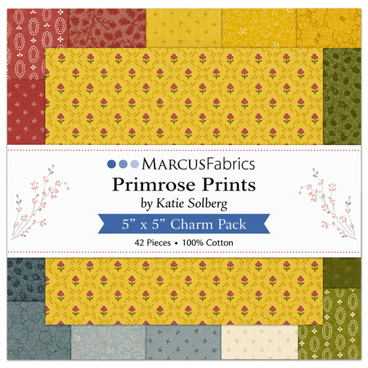 Primrose Prints by Marcus Fabrics - 5x5 Charm Pack (42 Cuts)