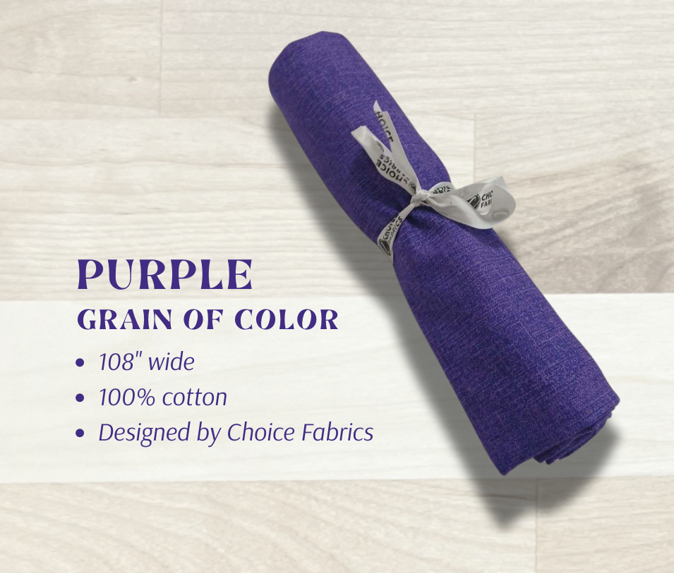 Grain of Color 108" Supreme Backings - Purple