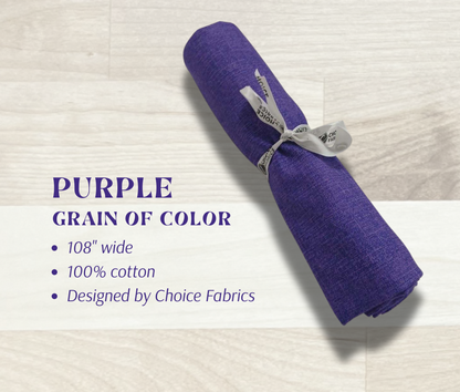 Grain of Color 108" Supreme Backings - Purple