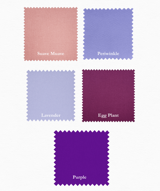 Supreme Solids - One Yard Bundle - 5 pack (Purple Haze)