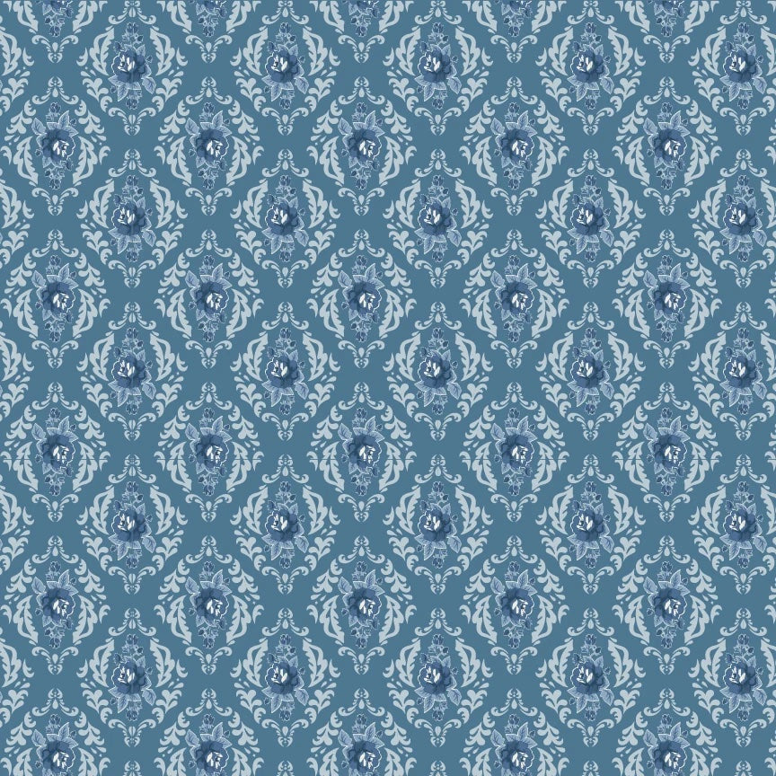 Lakeland Blues - Rose Damask Dark