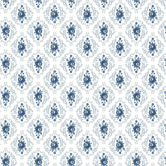 Lakeland Blues - Rose Damask Light