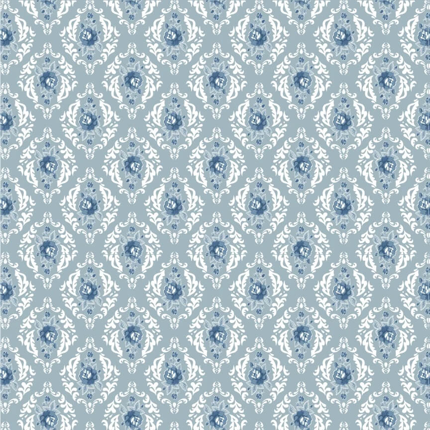Lakeland Blues - Rose Damask Medium