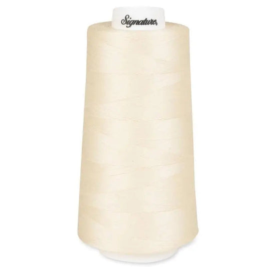 Signature 40 wt Cotton Quilting Thread 3,000 yd Cone - Parchment