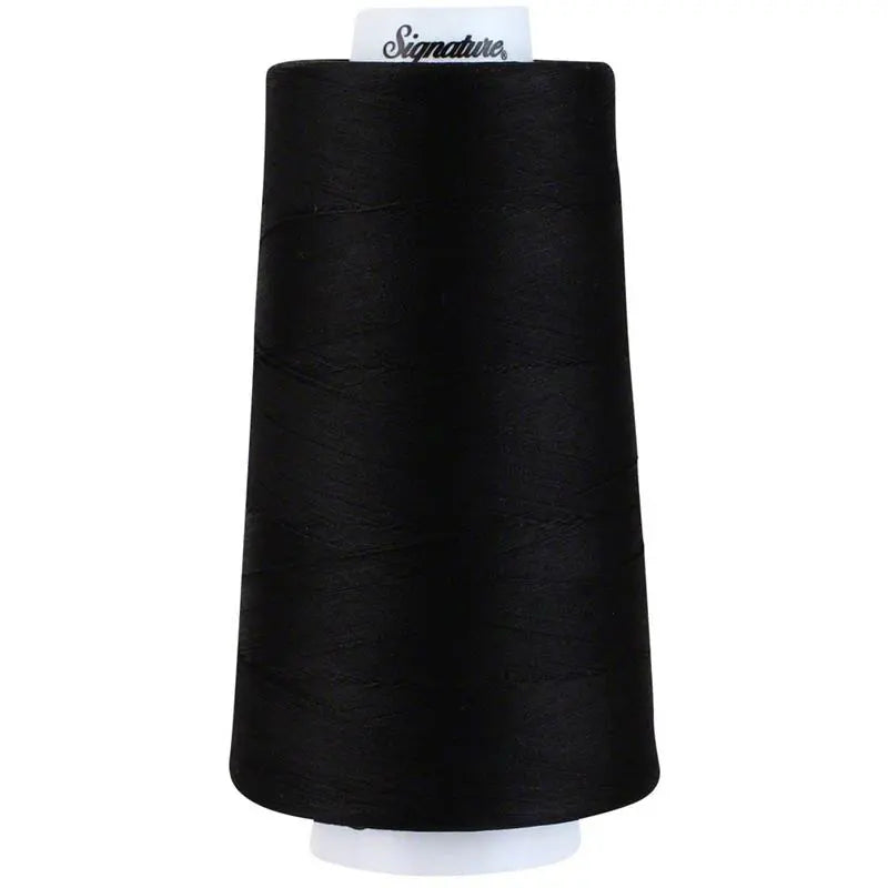 Signature 40 wt Cotton Quilting Thread 3,000 yd Cone - Black