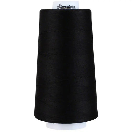 Signature 40 wt Cotton Quilting Thread 3,000 yd Cone - Black