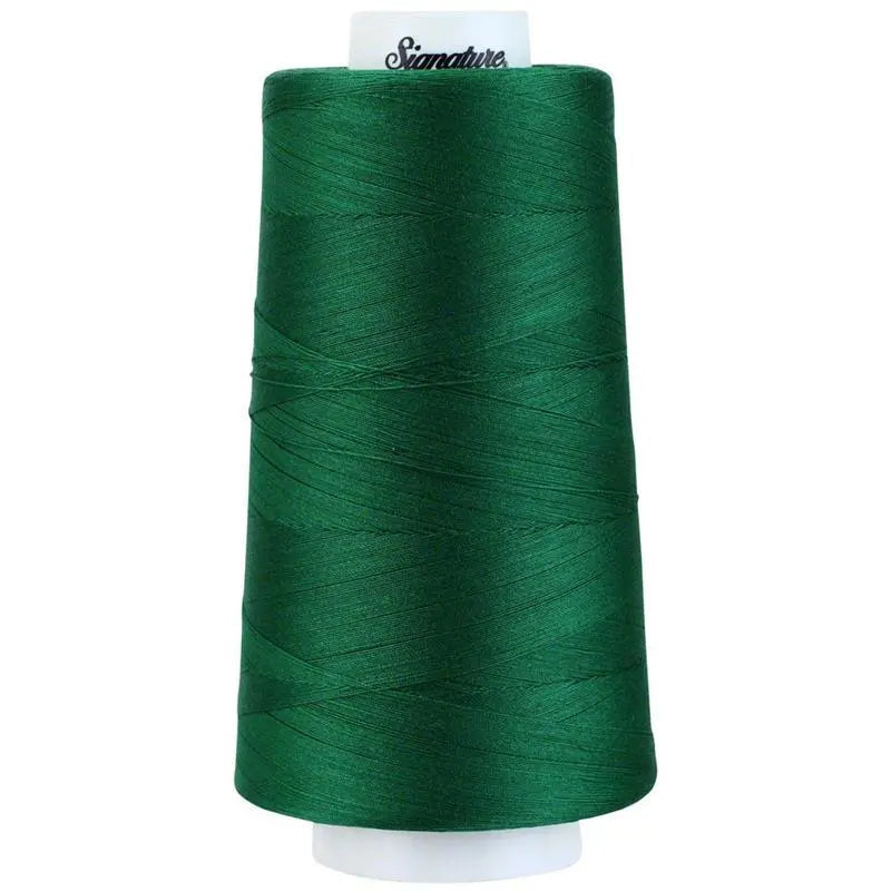 Signature 40 wt Cotton Quilting Thread 3,000 yd Cone - Light Piper Green