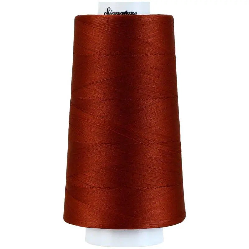 Signature 40 wt Cotton Quilting Thread 3,000 yd Cone - Rust
