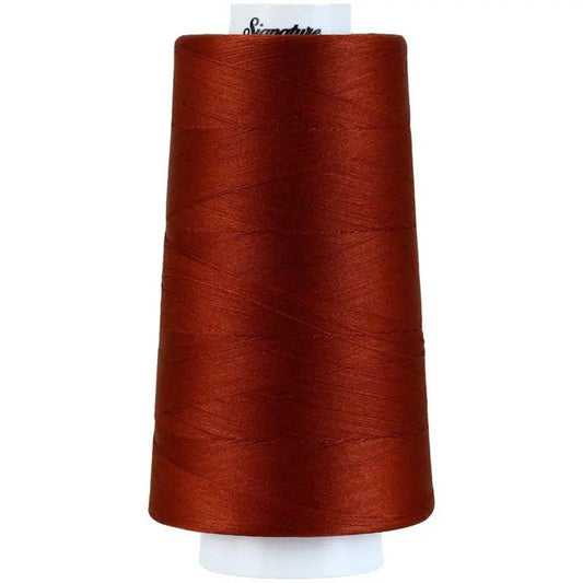 Signature 40 wt Cotton Quilting Thread 3,000 yd Cone - Rust