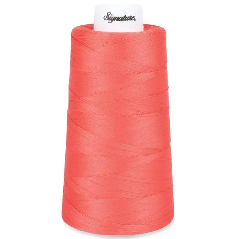 Signature 40 wt Cotton Quilting Thread 3,000 yd Cone - Coral